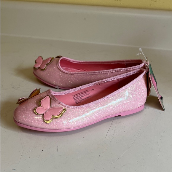 Wicked Pink Butterfly Kids Size 2 Girl Shoes - Picture 3 of 6
